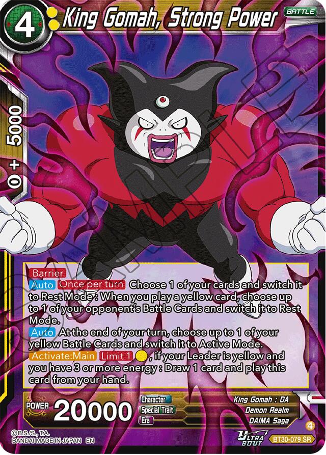 King Gomah, Strong Power (BT30-079) [Three Glorious Fighters] | Cracking-Singles