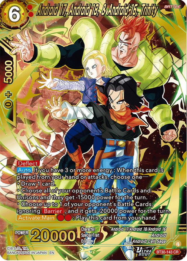 Android 17, Android 18, & Android 16, Trinity (BT30-143) [Three Glorious Fighters] | Cracking-Singles