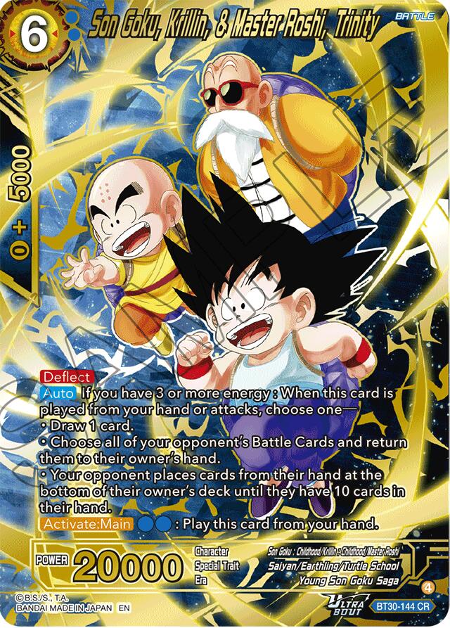 Son Goku, Krillin, & Master Roshi, Trinity (BT30-144) [Three Glorious Fighters] | Cracking-Singles