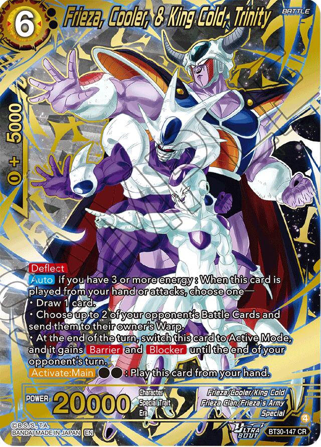 Frieza, Cooler, & King Cold, Trinity (BT30-147) [Three Glorious Fighters] | Cracking-Singles