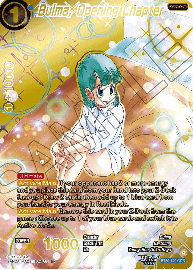 Bulma, Opening Chapter (GDR) (BT30-149) [Three Glorious Fighters] | Cracking-Singles