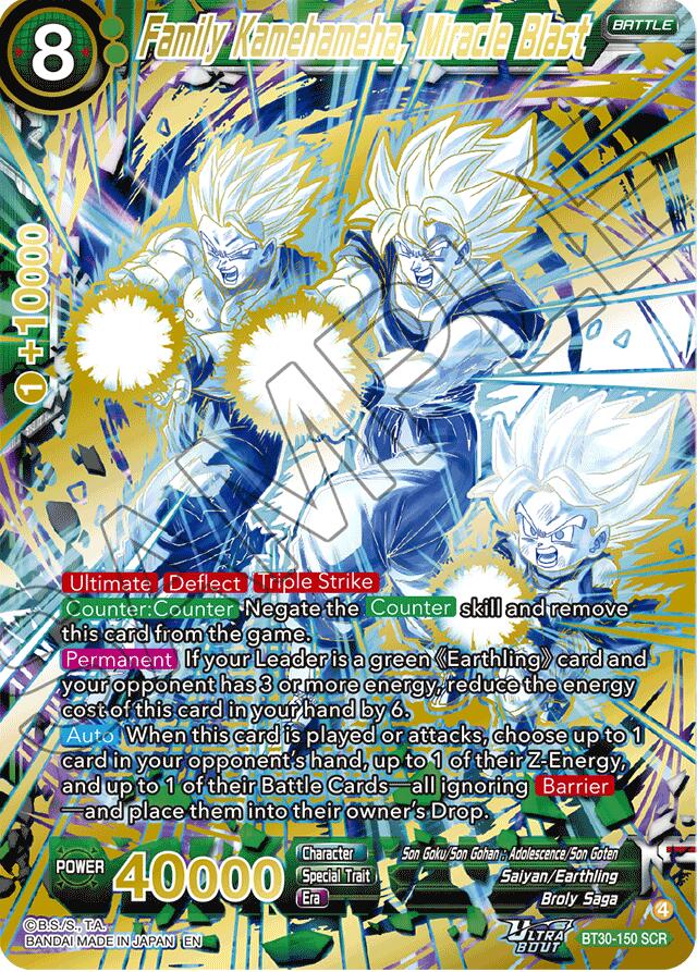 Family Kamehameha, Miracle Blast (SCR) (BT30-150) [Three Glorious Fighters] | Cracking-Singles