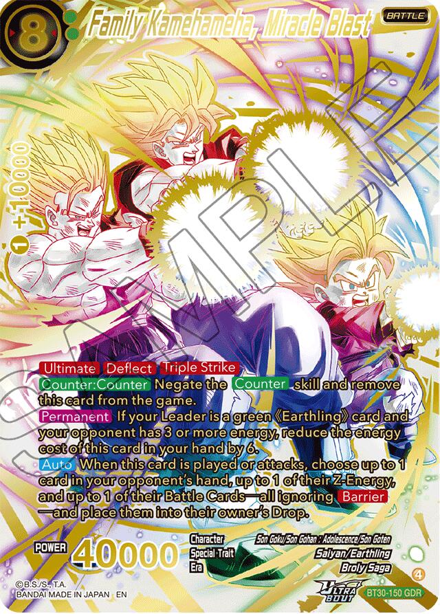 Family Kamehameha, Miracle Blast (GDR) (BT30-150) [Three Glorious Fighters] | Cracking-Singles