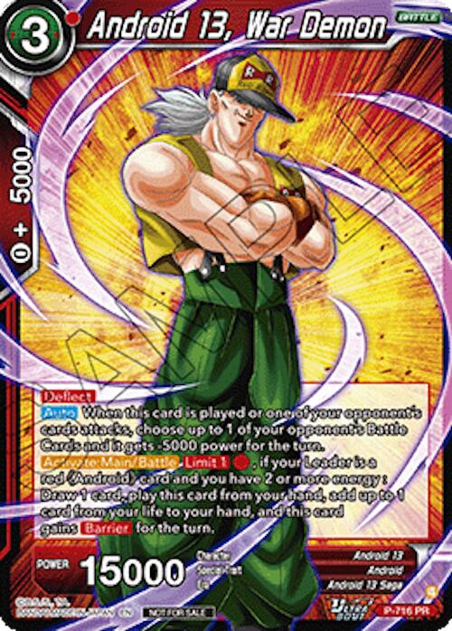 Android 13, War Demon (P-716) [Promotion Cards] | Cracking-Singles