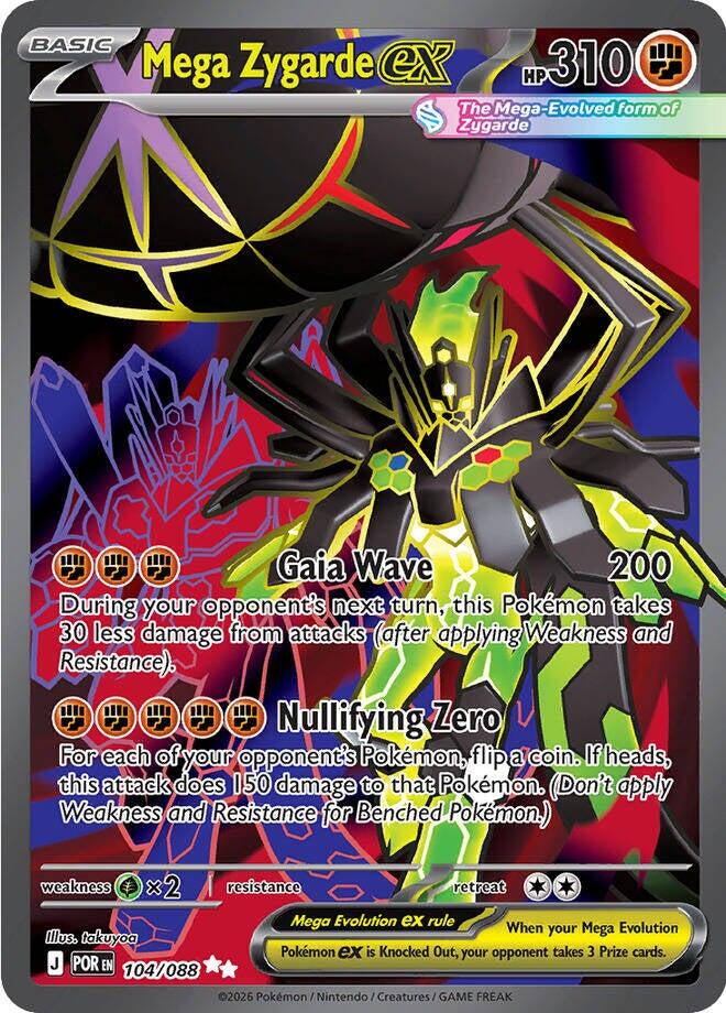 Mega Zygarde ex (104/088) [Mega Evolution: Perfect Order] | Cracking-Singles