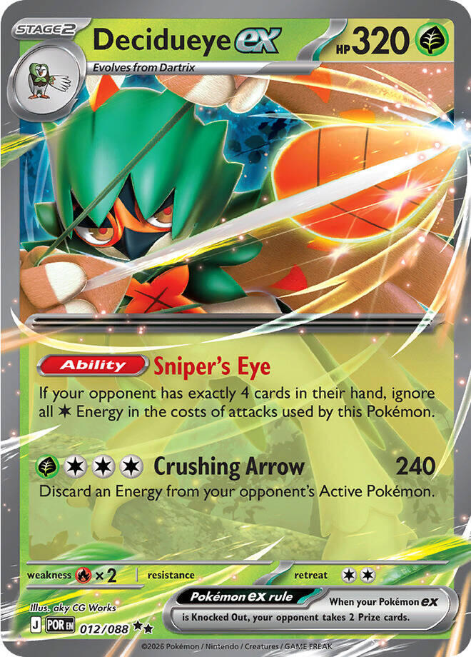 Decidueye ex (012/088) [Mega Evolution: Perfect Order] | Cracking-Singles