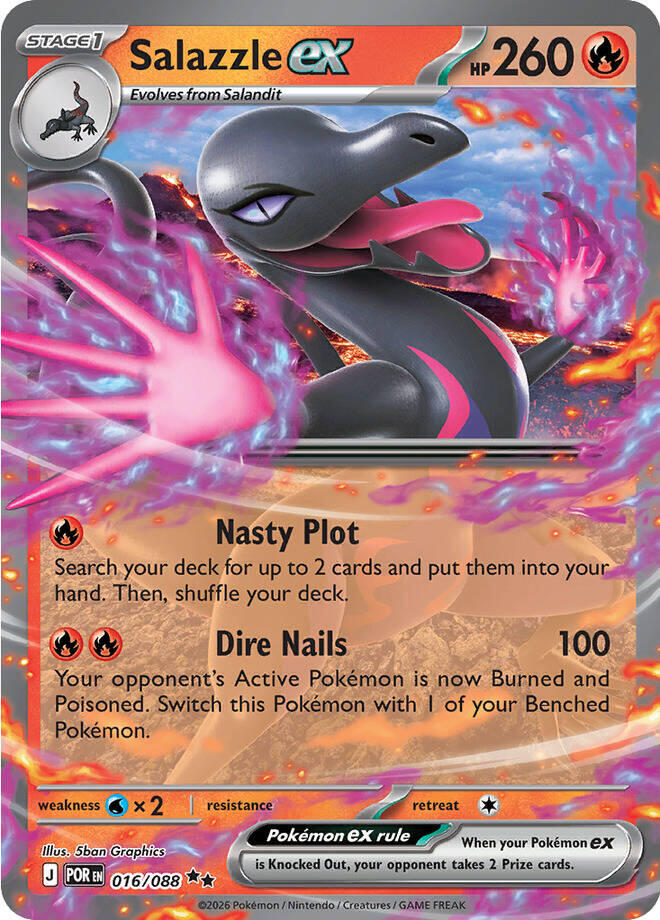 Salazzle ex (016/088) [Mega Evolution: Perfect Order] | Cracking-Singles