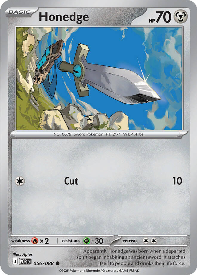Honedge (056/088) [Mega Evolution: Perfect Order] | Cracking-Singles