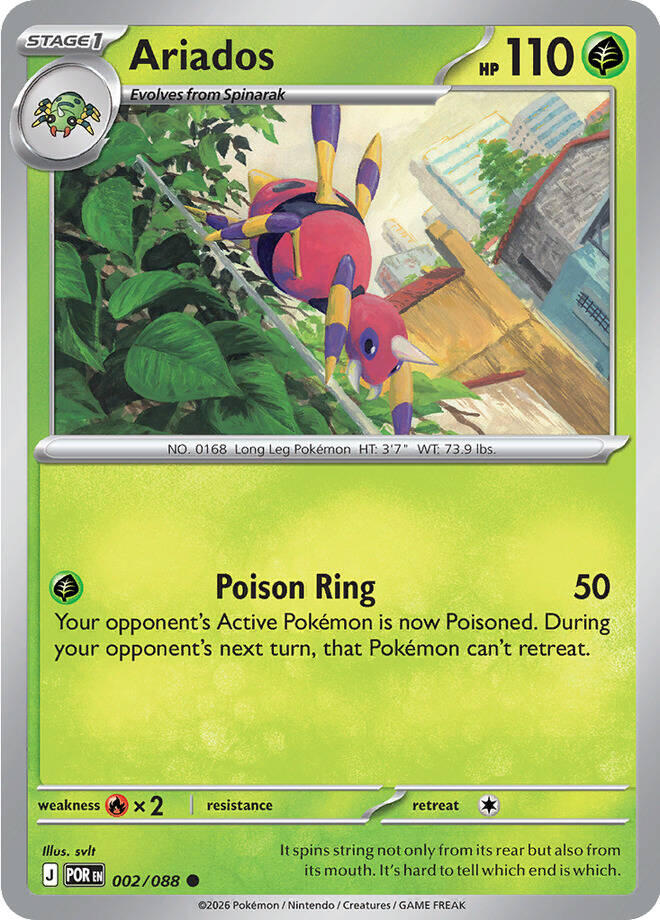 Ariados (002/088) [Mega Evolution: Perfect Order] | Cracking-Singles