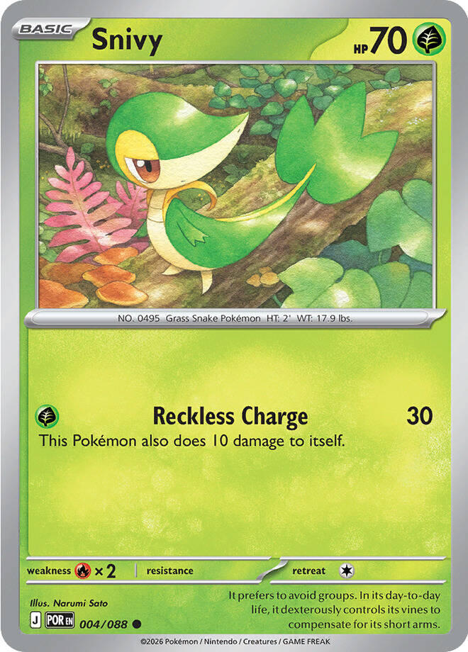 Snivy (004/088) [Mega Evolution: Perfect Order] | Cracking-Singles