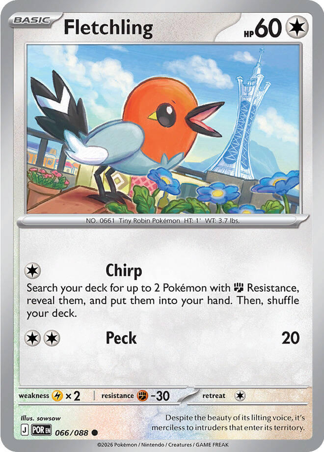 Fletchling (066/088) [Mega Evolution: Perfect Order] | Cracking-Singles