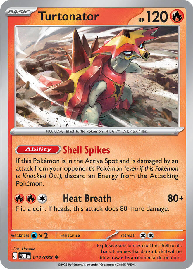 Turtonator (017/088) [Mega Evolution: Perfect Order] | Cracking-Singles