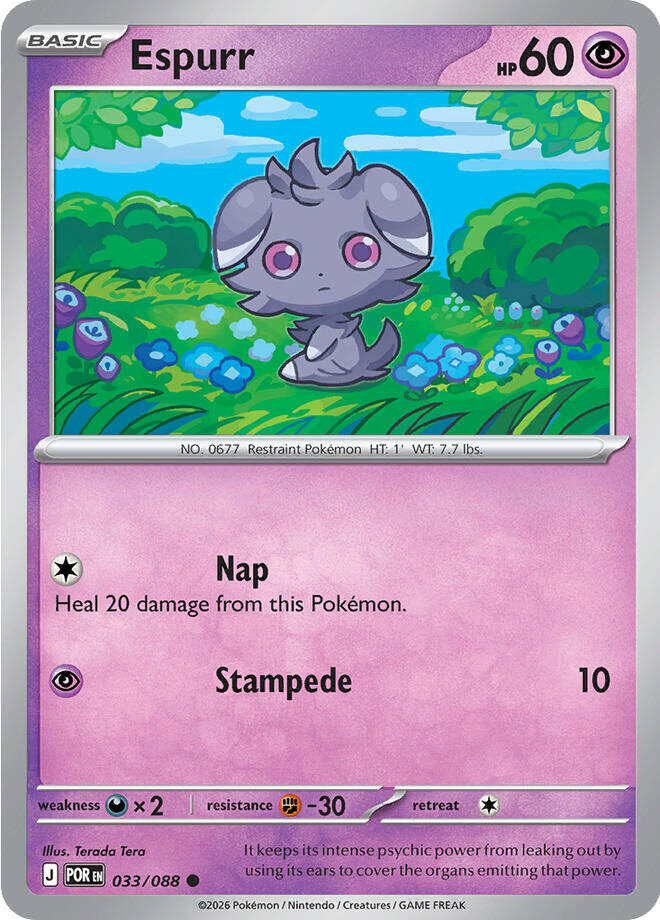 Espurr (033/088) [Mega Evolution: Perfect Order] | Cracking-Singles