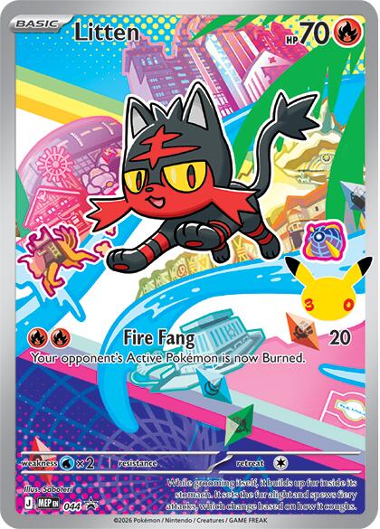 Litten (044) [Mega Evolution Promo] | Cracking-Singles