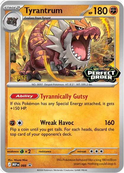 Tyrantrum (066) [Staff] [Mega Evolution Promo] | Cracking-Singles