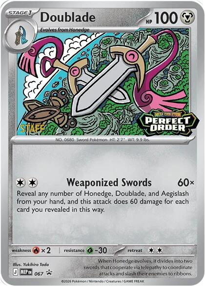 Doublade (067) [Staff] [Mega Evolution Promo] | Cracking-Singles