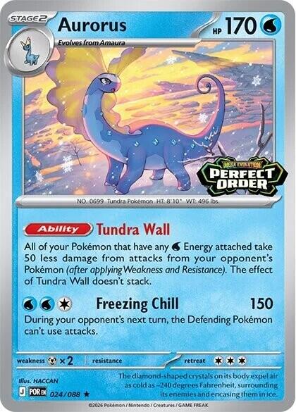 Aurorus (024/088) (Perfect Order Stamped) [Miscellaneous Cards] | Cracking-Singles
