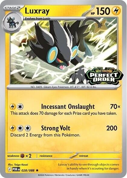 Luxray (028/088) (Perfect Order Stamped) [Miscellaneous Cards] | Cracking-Singles