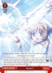 Secure! (CCS/WX01-072 U) [Cardcaptor Sakura: Clear Card] | Cracking-Singles