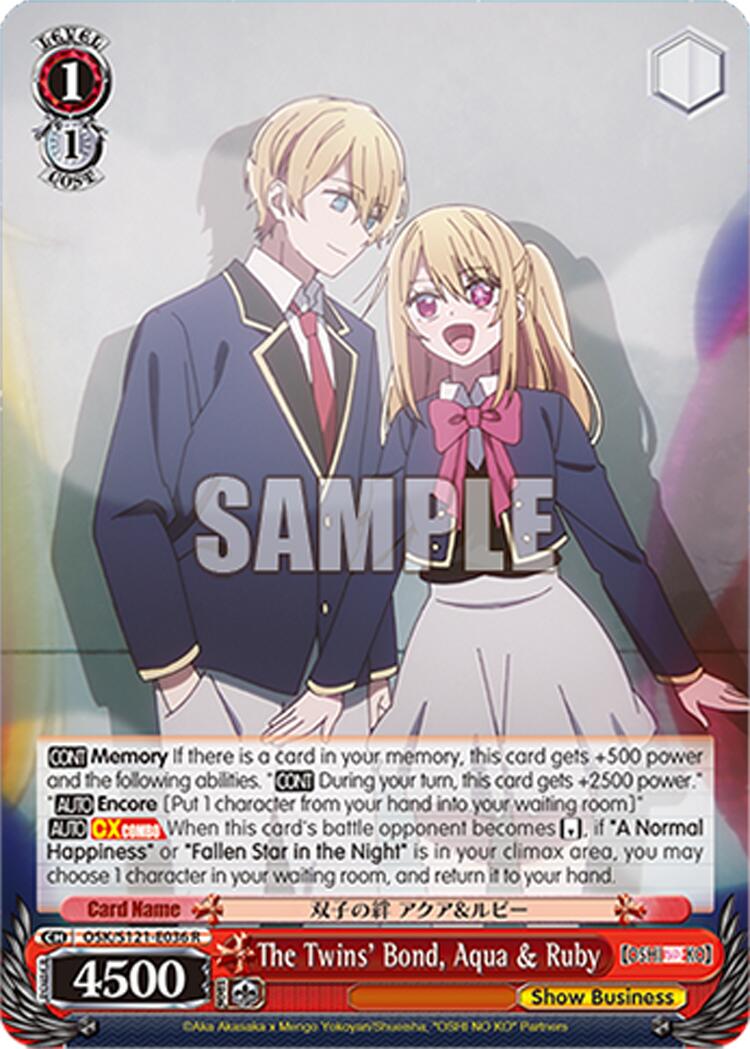 The Twins' Bond, Aqua & Ruby (OSK/S121-E036 R) [[OSHI NO KO] Vol.2] | Cracking-Singles