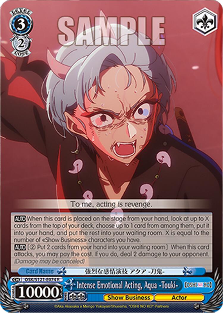 Intense Emotional Acting, Aqua -Touki- (OSK/S121-E074 R) [[OSHI NO KO] Vol.2] | Cracking-Singles