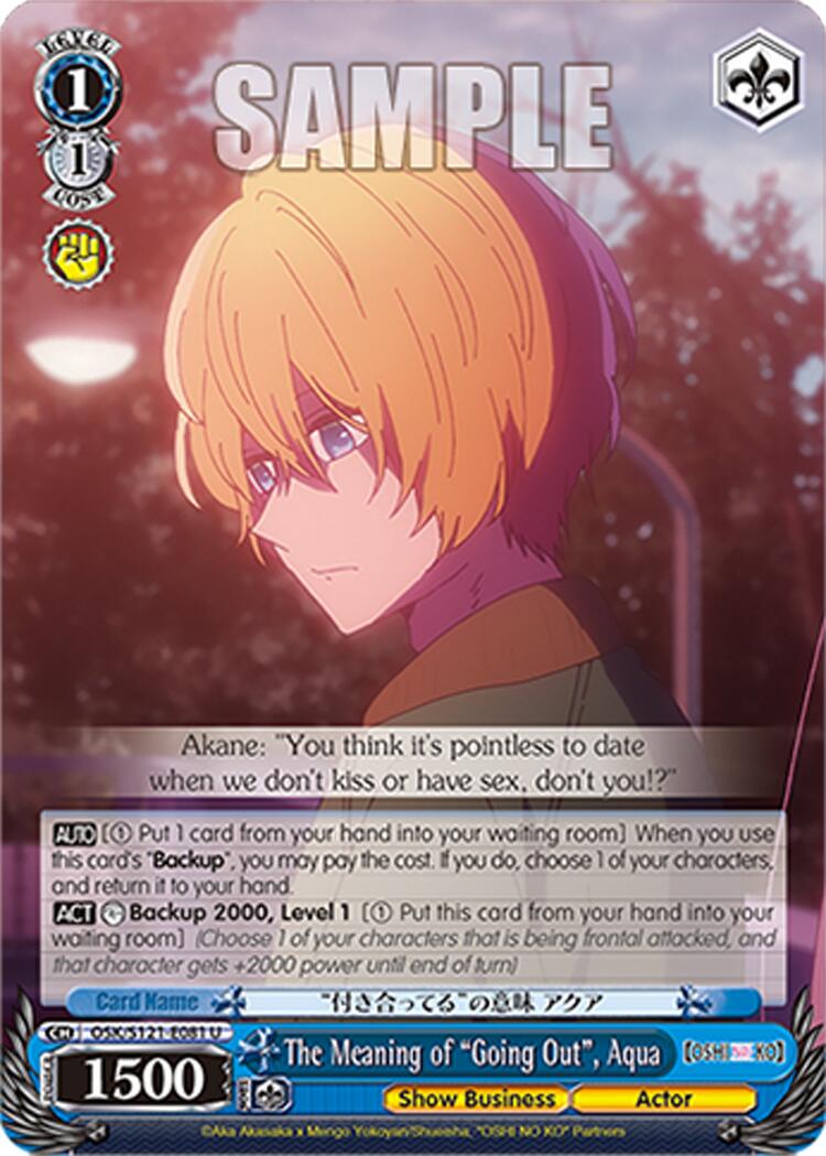 The Meaning of "Going Out", Aqua (OSK/S121-E081 U) [[OSHI NO KO] Vol.2] | Cracking-Singles
