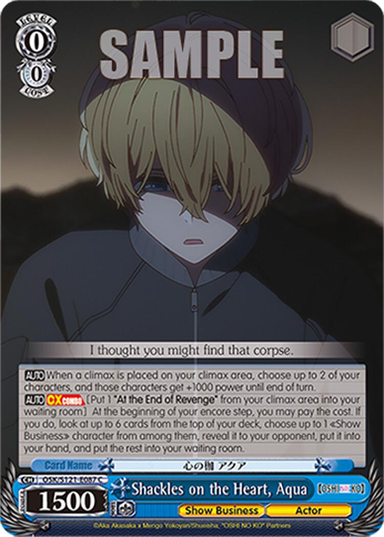 Shackles on the Heart, Aqua (OSK/S121-E087 C) [[OSHI NO KO] Vol.2] | Cracking-Singles