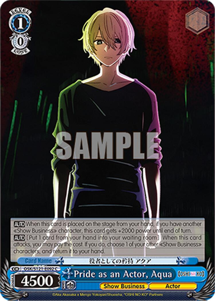 Pride as an Actor, Aqua (OSK/S121-E092 C) [[OSHI NO KO] Vol.2] | Cracking-Singles