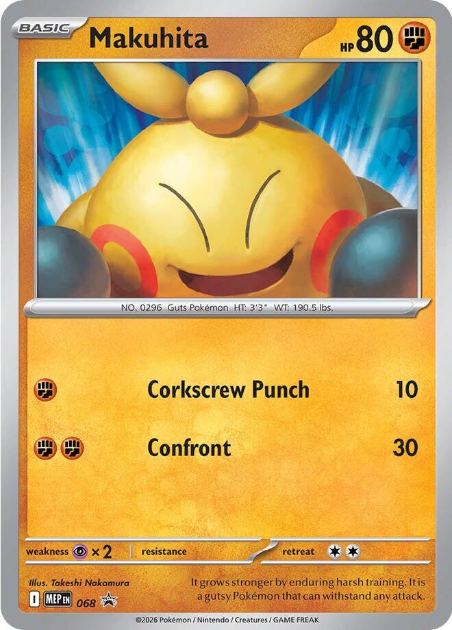 Makuhita (068) (Cosmos Holo) [Mega Evolution Promo] | Cracking-Singles