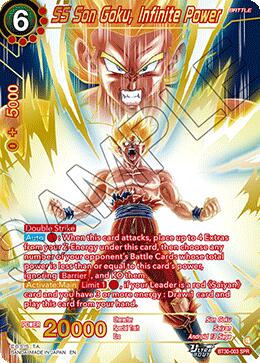 SS Son Goku, Infinite Power (SPR) (BT30-003) [Three Glorious Fighters] | Cracking-Singles