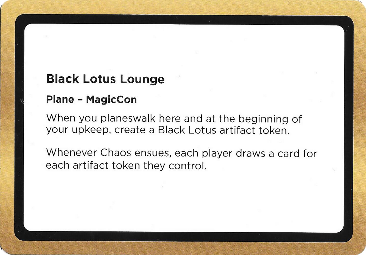 Black Lotus Lounge (Black Lotus Unknown Planechase) [Oversize Cards] | Cracking-Singles