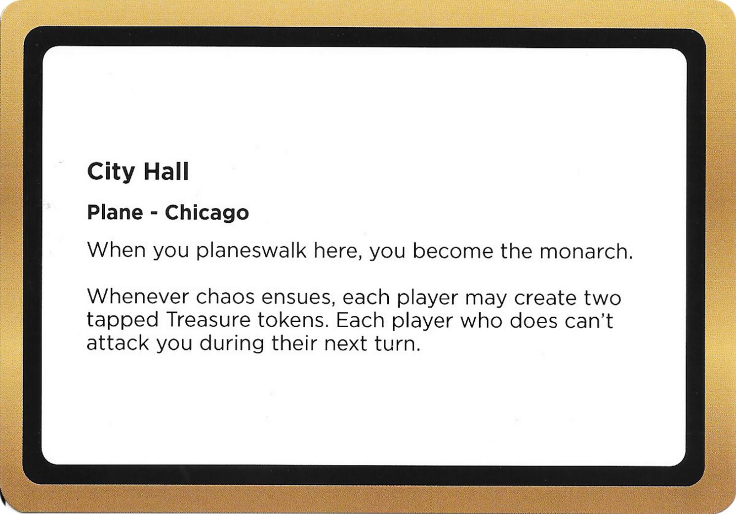 City Hall (Black Lotus Unknown Planechase) [Oversize Cards] | Cracking-Singles