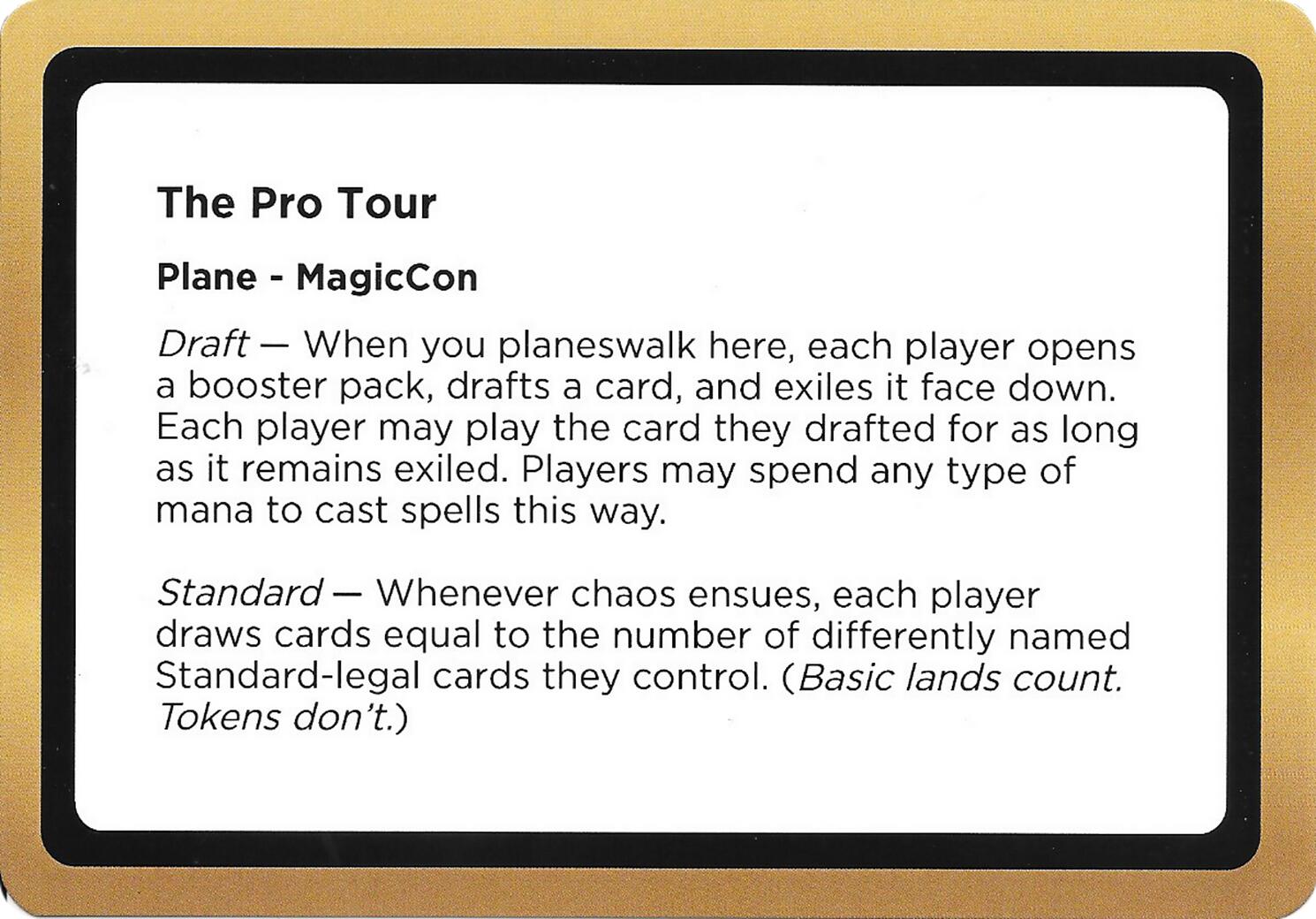 The Pro Tour (Black Lotus Unknown Planechase) [Oversize Cards] | Cracking-Singles