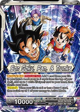 Son Goku, Pan, & Trunks // Son Goku, Pan, & Trunks, Exciting Adventures (SLR) (BT30-108) [Three Glorious Fighters] | Cracking-Singles