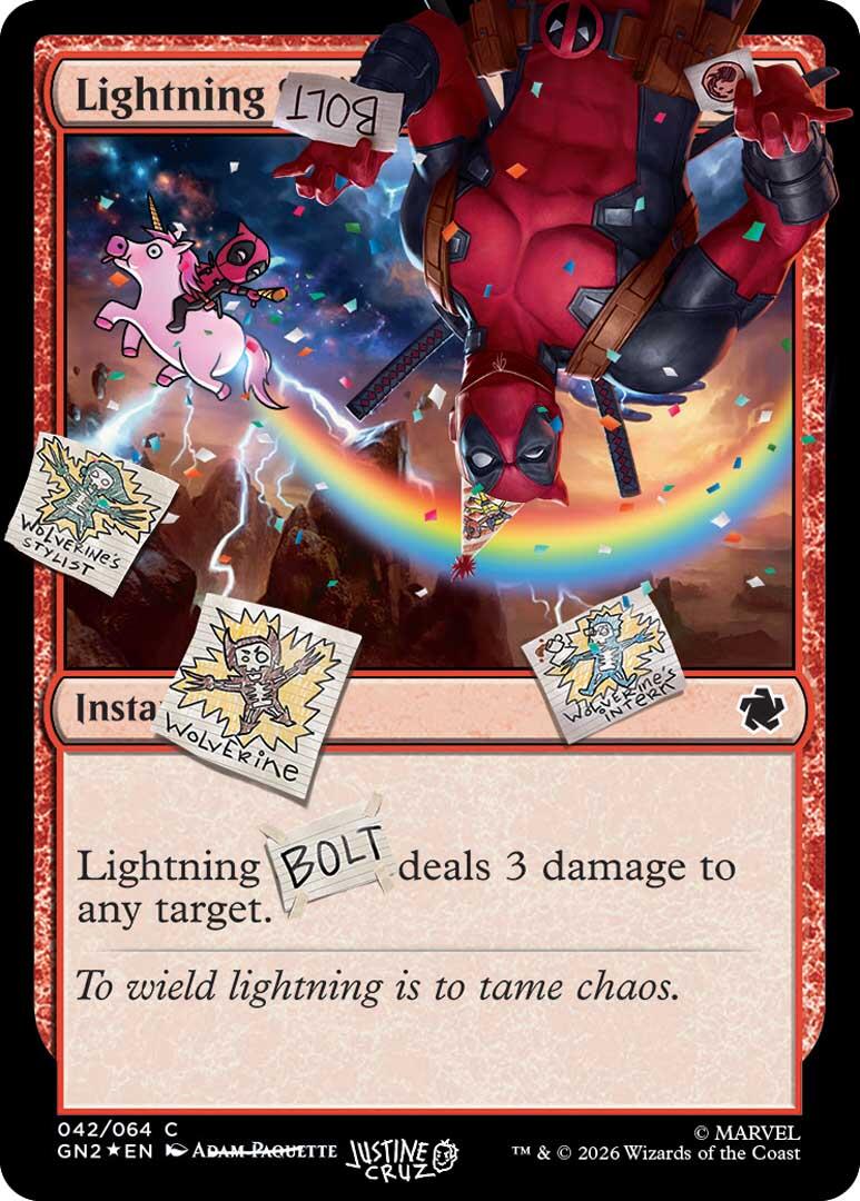 Lightning Bolt (042) (Pool Party Foil) [Secret Lair Drop Series] | Cracking-Singles