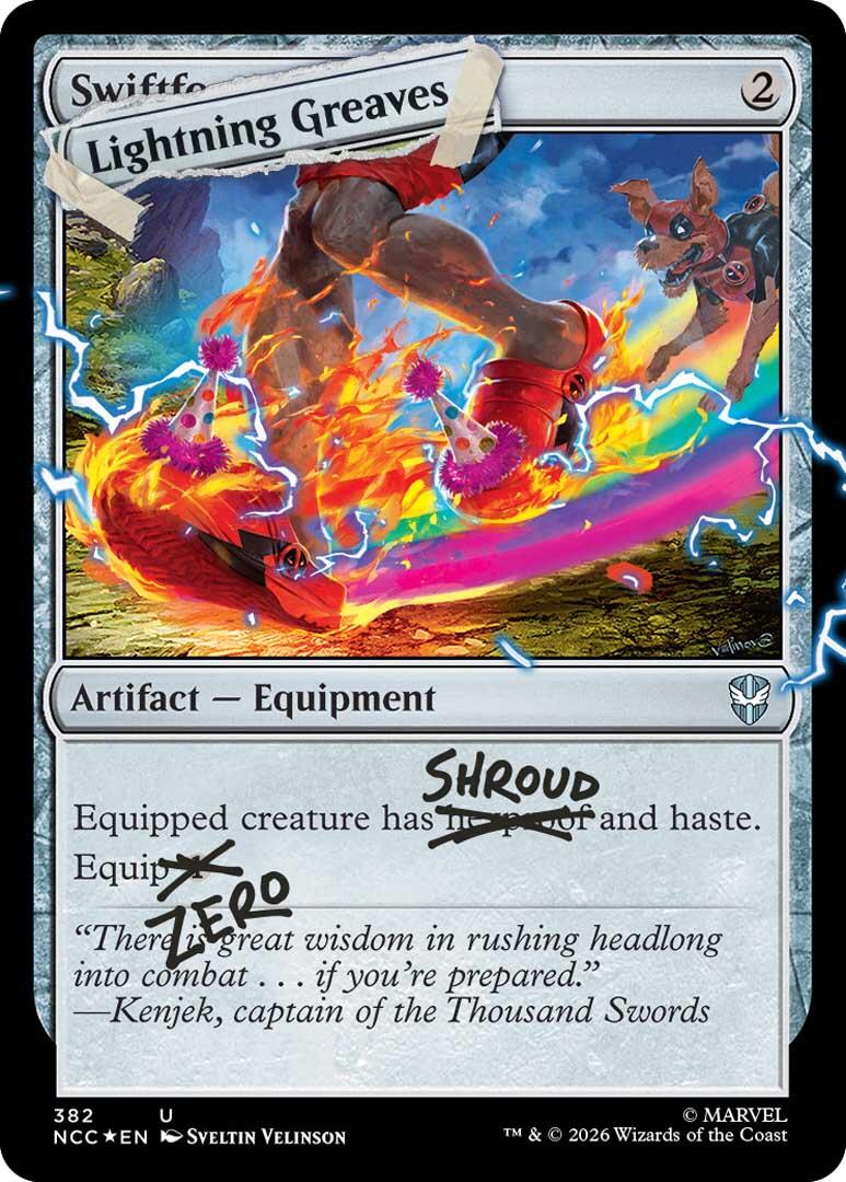 Lightning Greaves (382) (Pool Party Foil) [Secret Lair Drop Series] | Cracking-Singles