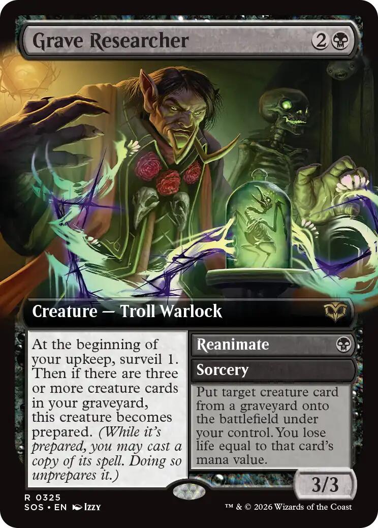 Grave Researcher (Extended Art) [Secrets of Strixhaven] | Cracking-Singles