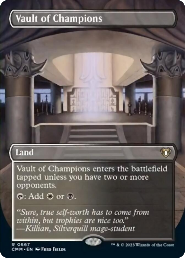 Vault of Champions (Borderless Alternate Art) [Commander Masters] | Cracking-Singles
