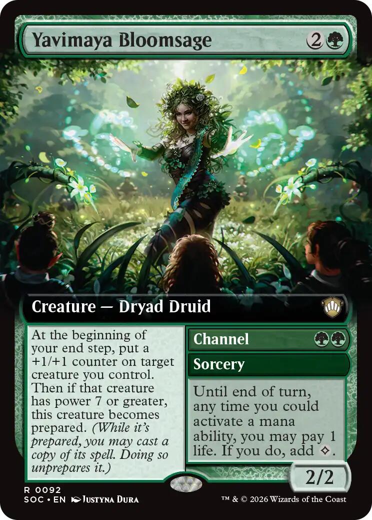 Yavimaya Bloomsage (Extended Art) [Secrets of Strixhaven Commander] | Cracking-Singles