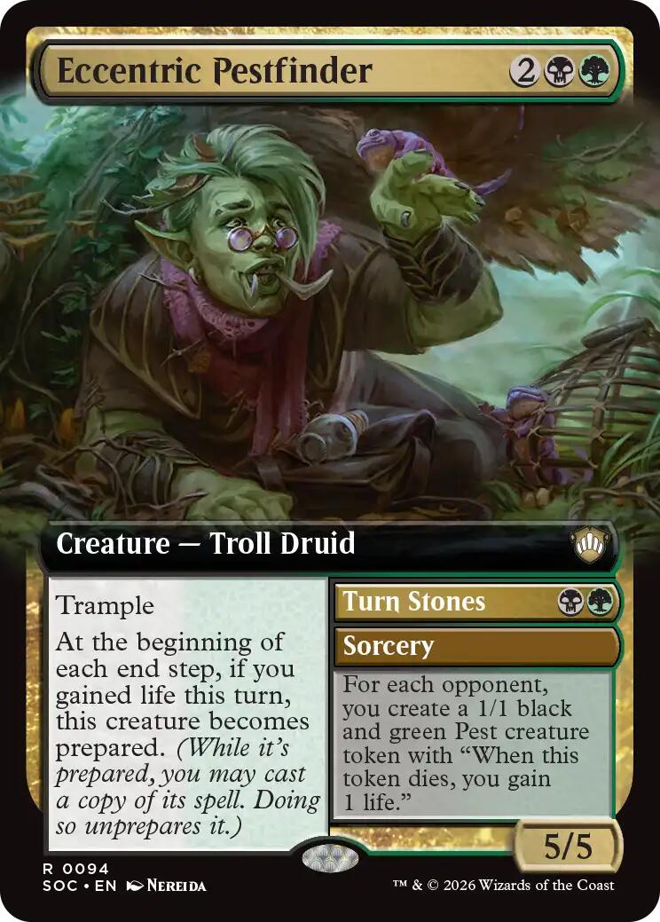 Eccentric Pestfinder (Extended Art) [Secrets of Strixhaven Commander] | Cracking-Singles