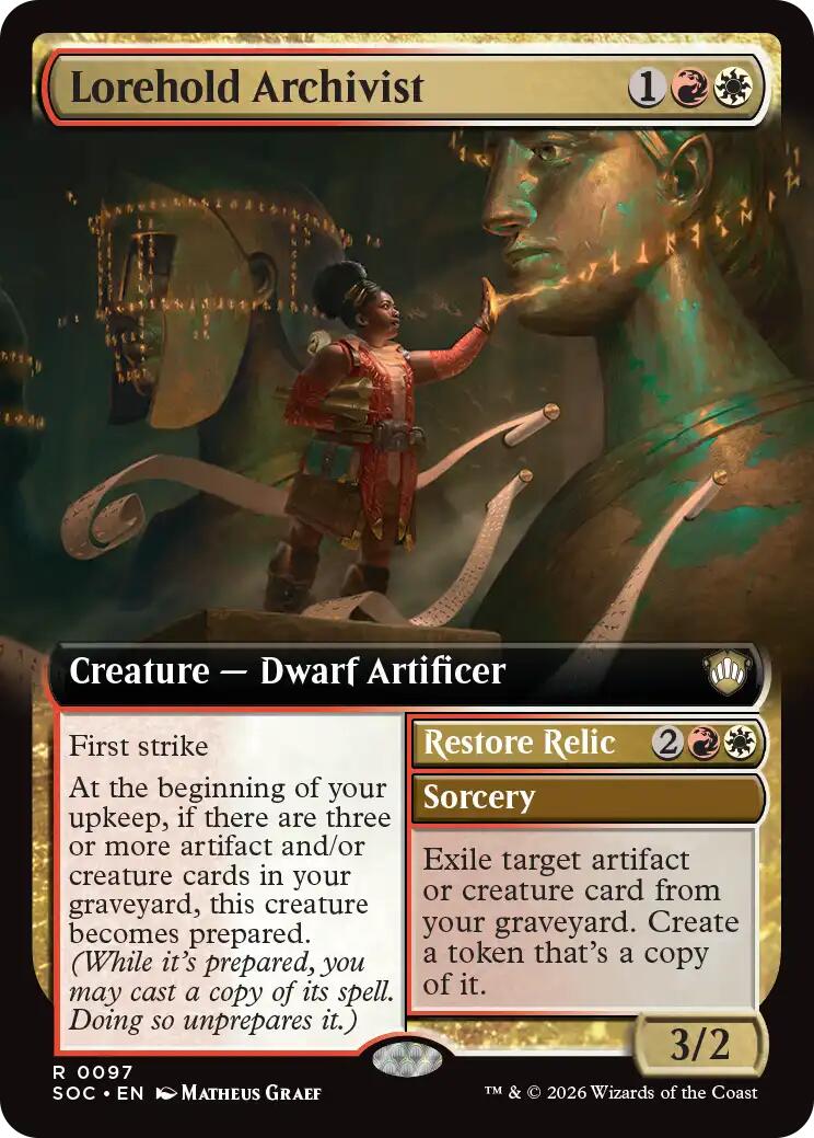 Lorehold Archivist (Extended Art) [Secrets of Strixhaven Commander] | Cracking-Singles