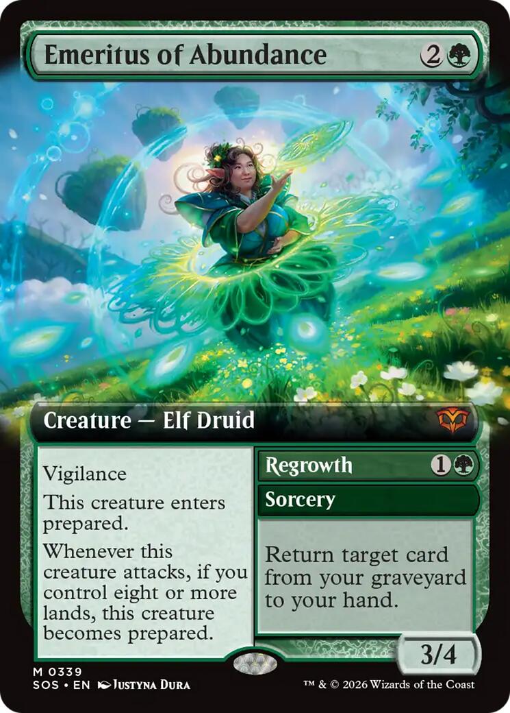 Emeritus of Abundance (Extended Art) [Secrets of Strixhaven] | Cracking-Singles