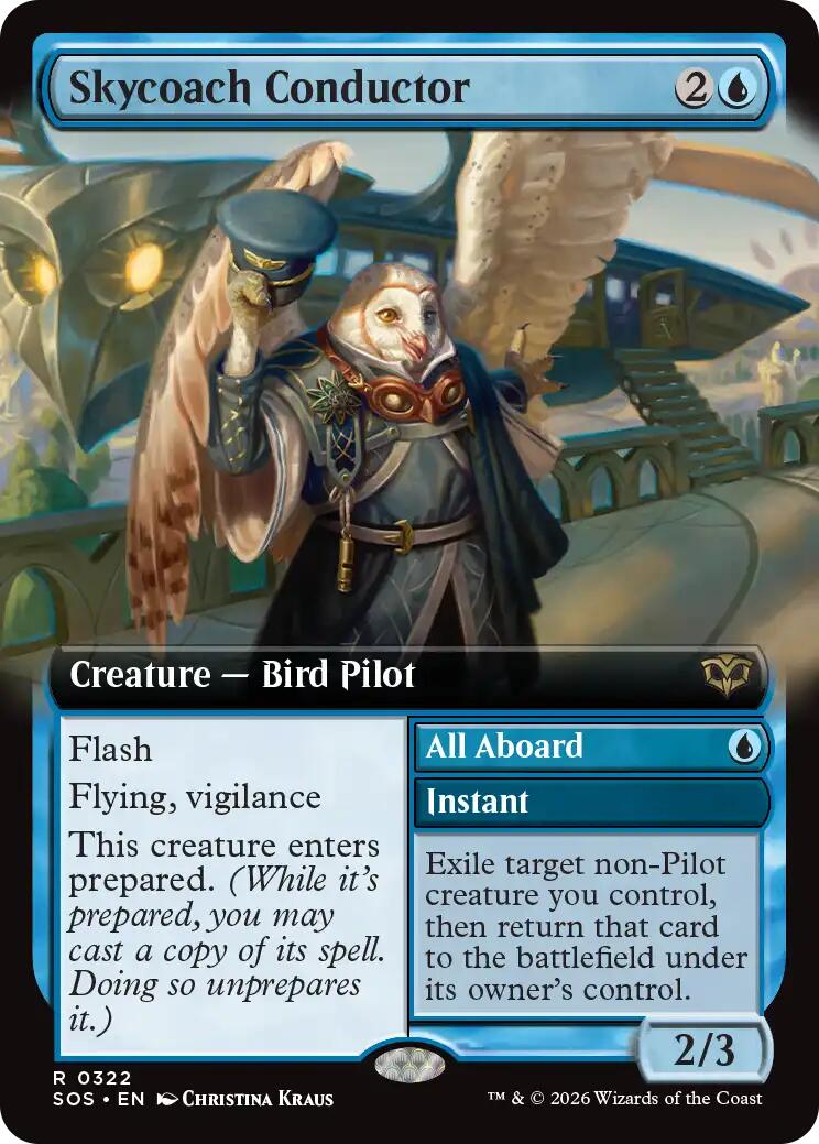 Skycoach Conductor (Extended Art) [Secrets of Strixhaven] | Cracking-Singles