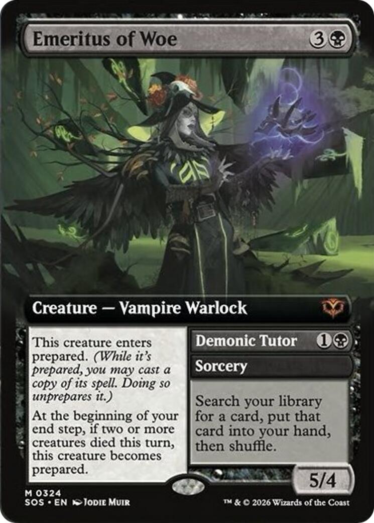 Emeritus of Woe (Extended Art) [Secrets of Strixhaven] | Cracking-Singles