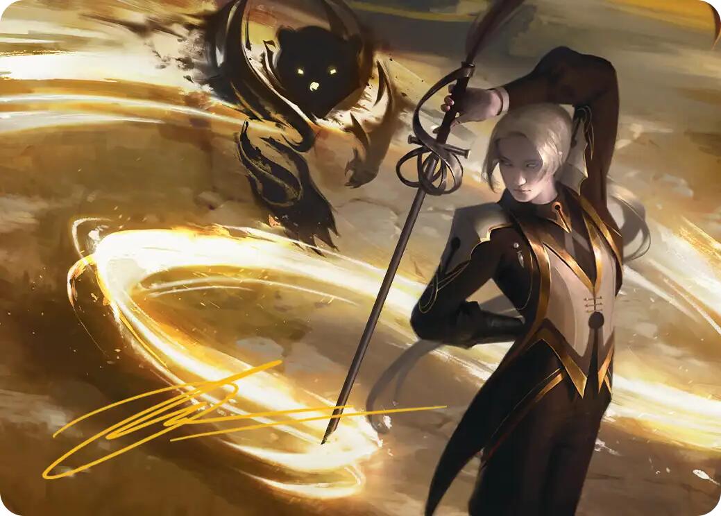 Rapier Wit Art Card (Gold-Stamped Signature) [Secrets of Strixhaven Art Series] | Cracking-Singles