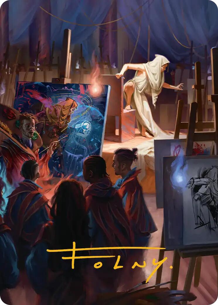 Archaeomancer Art Card (Gold-Stamped Signature) [Secrets of Strixhaven Art Series] | Cracking-Singles