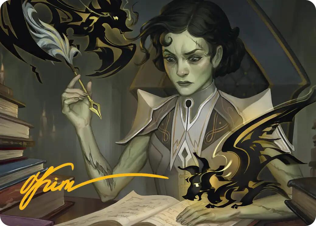 Eternal Student Art Card (Gold-Stamped Signature) [Secrets of Strixhaven Art Series] | Cracking-Singles