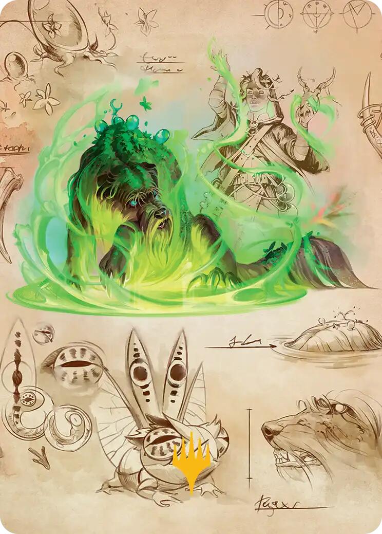 Germination Practicum Art Card (Gold-Stamped Planeswalker Symbol) [Secrets of Strixhaven Art Series] | Cracking-Singles