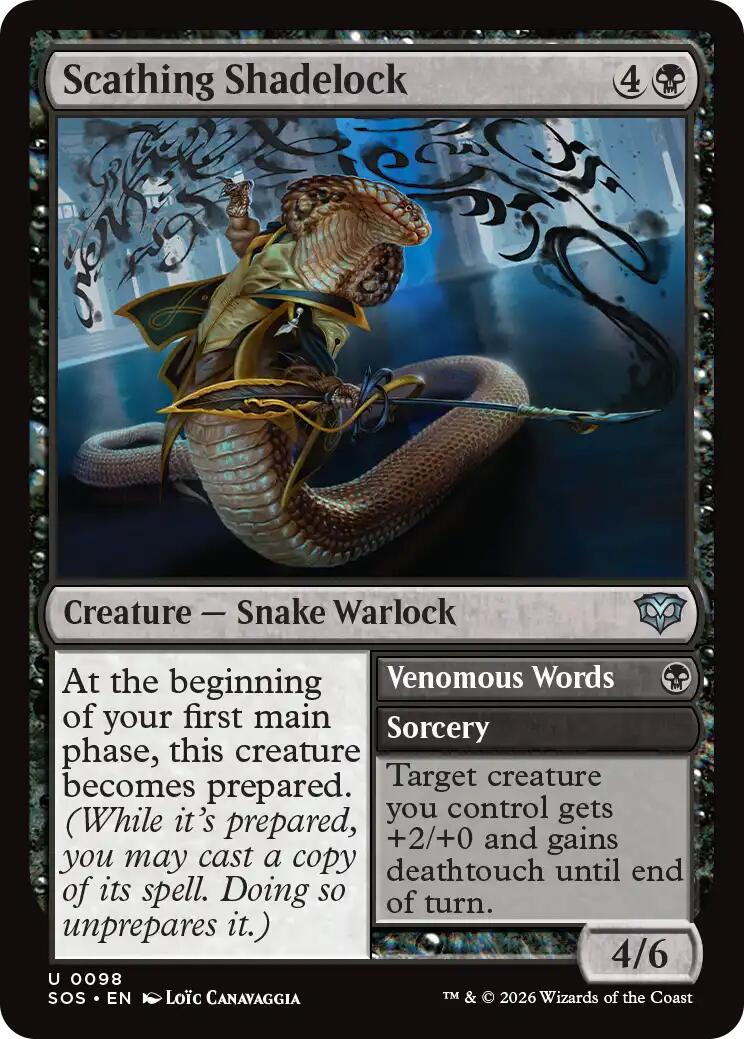 Scathing Shadelock [Secrets of Strixhaven] | Cracking-Singles