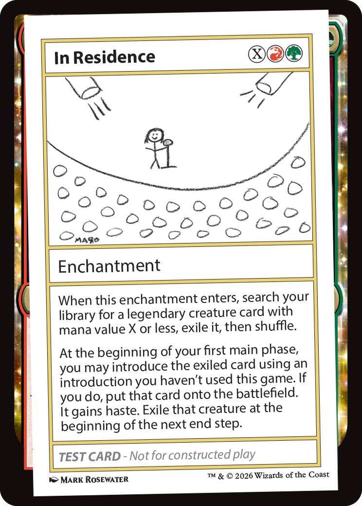 In Residence [Mystery Booster Playtest Cards] | Cracking-Singles